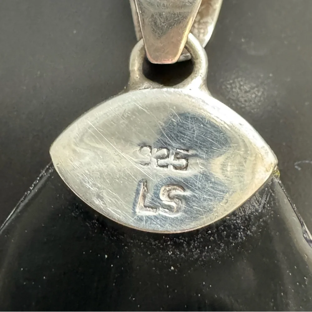 Signed Larry Sandoval Abalone Pendant